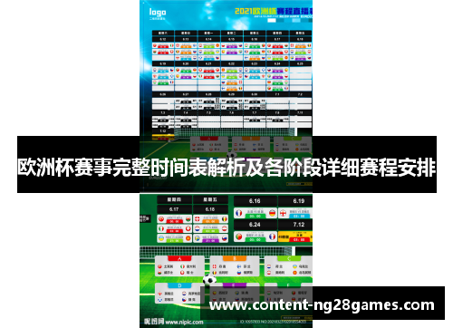 欧洲杯赛事完整时间表解析及各阶段详细赛程安排